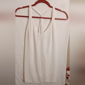 Naked Zebra White Sleeveless Top